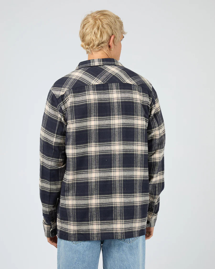 SILENT THEORY - Ranger Flannel Shirt - Navy