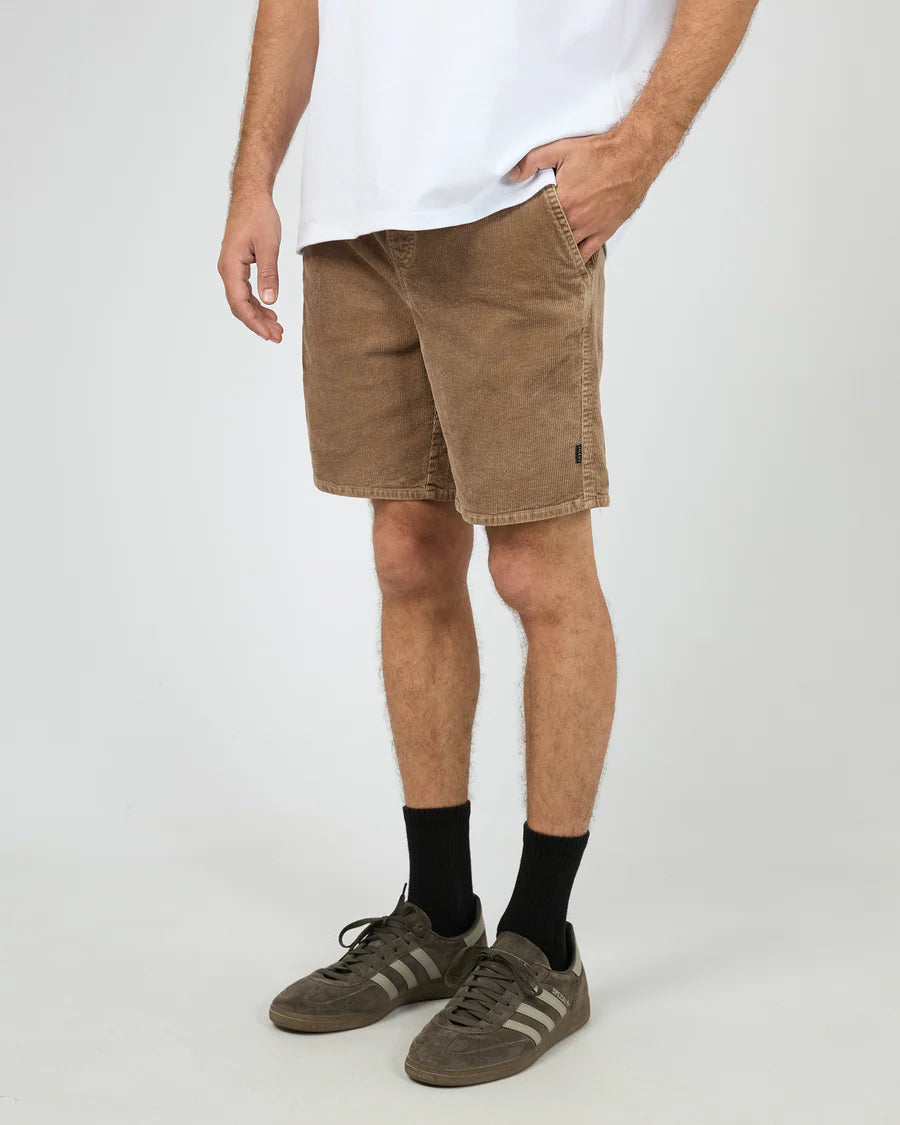 SILENT THEORY - Cord Short - Taupe