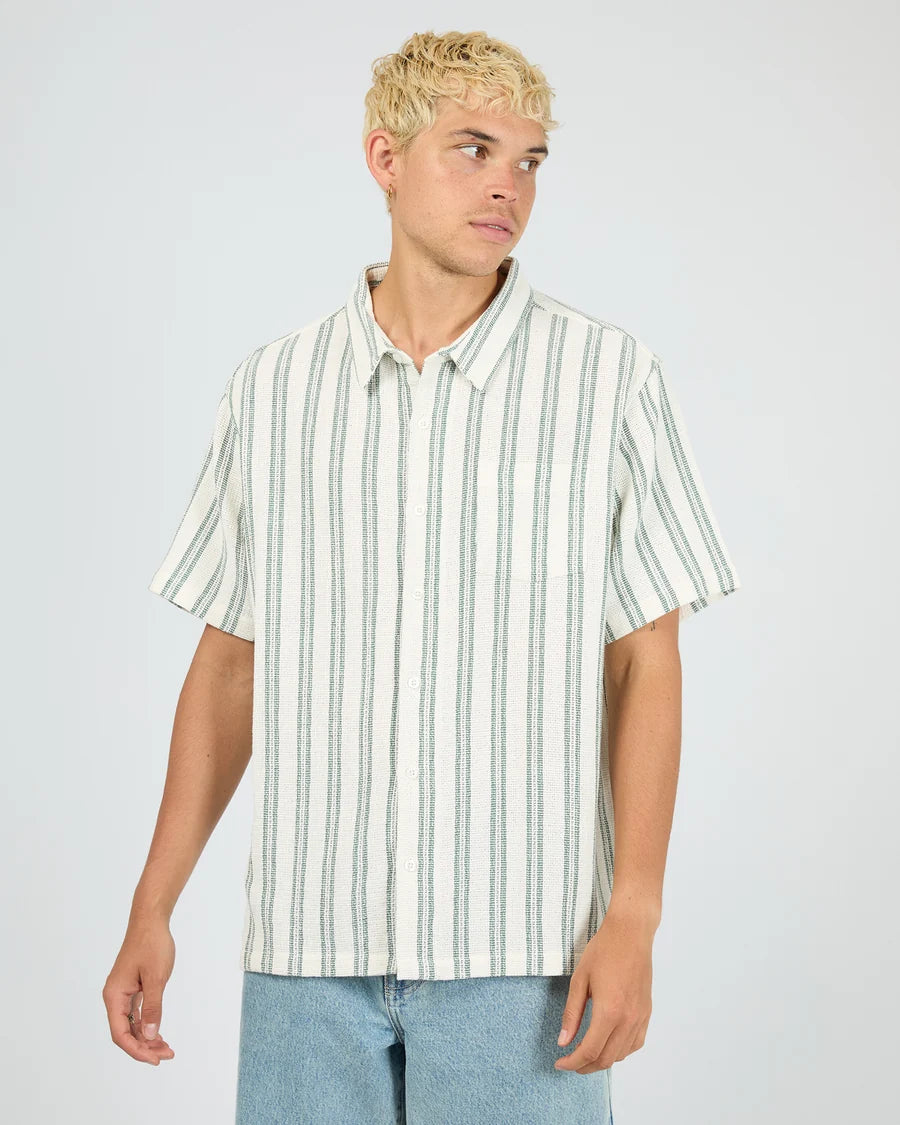 SILENT THEORY - Hampton SS Shirt - GREEN