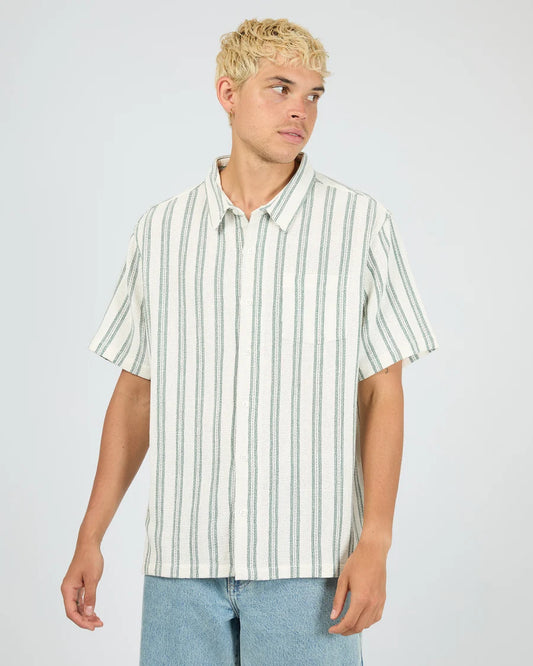 SILENT THEORY - Hampton SS Shirt - GREEN