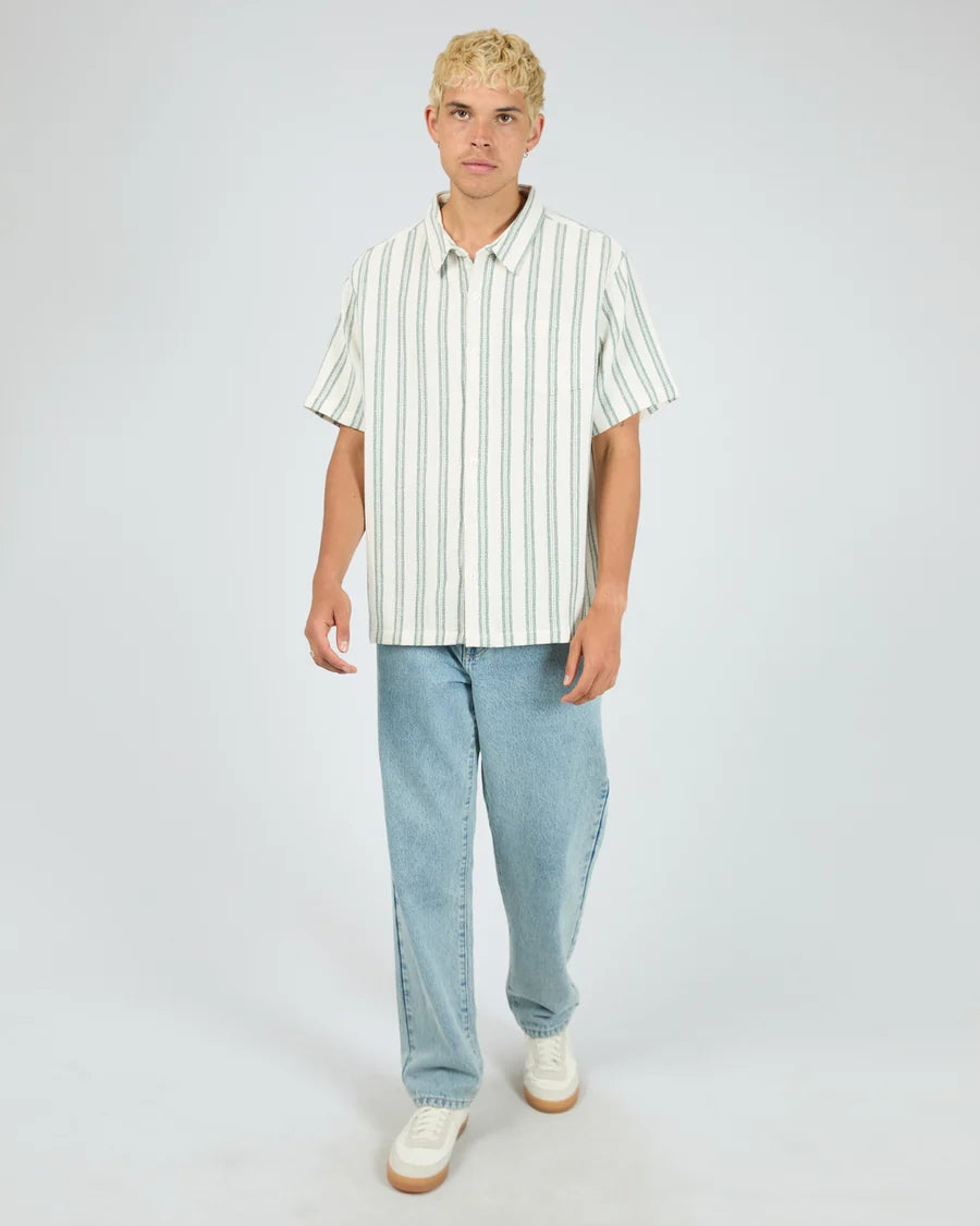 SILENT THEORY - Hampton SS Shirt - GREEN