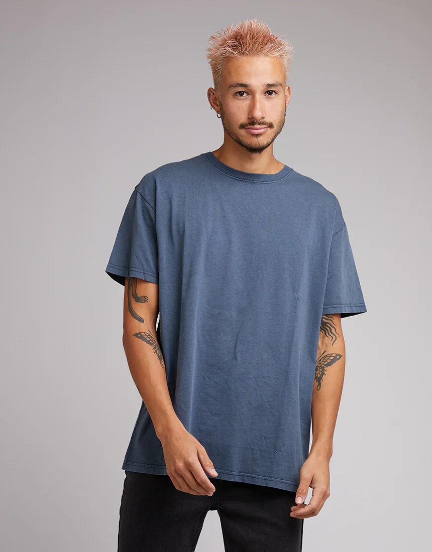 SILENT THEORY - Oversized Tee -Navy