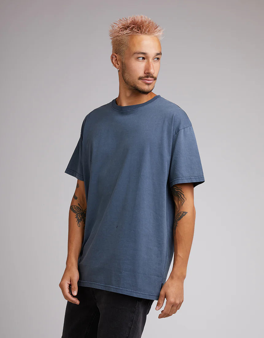 SILENT THEORY - Oversized Tee -Navy
