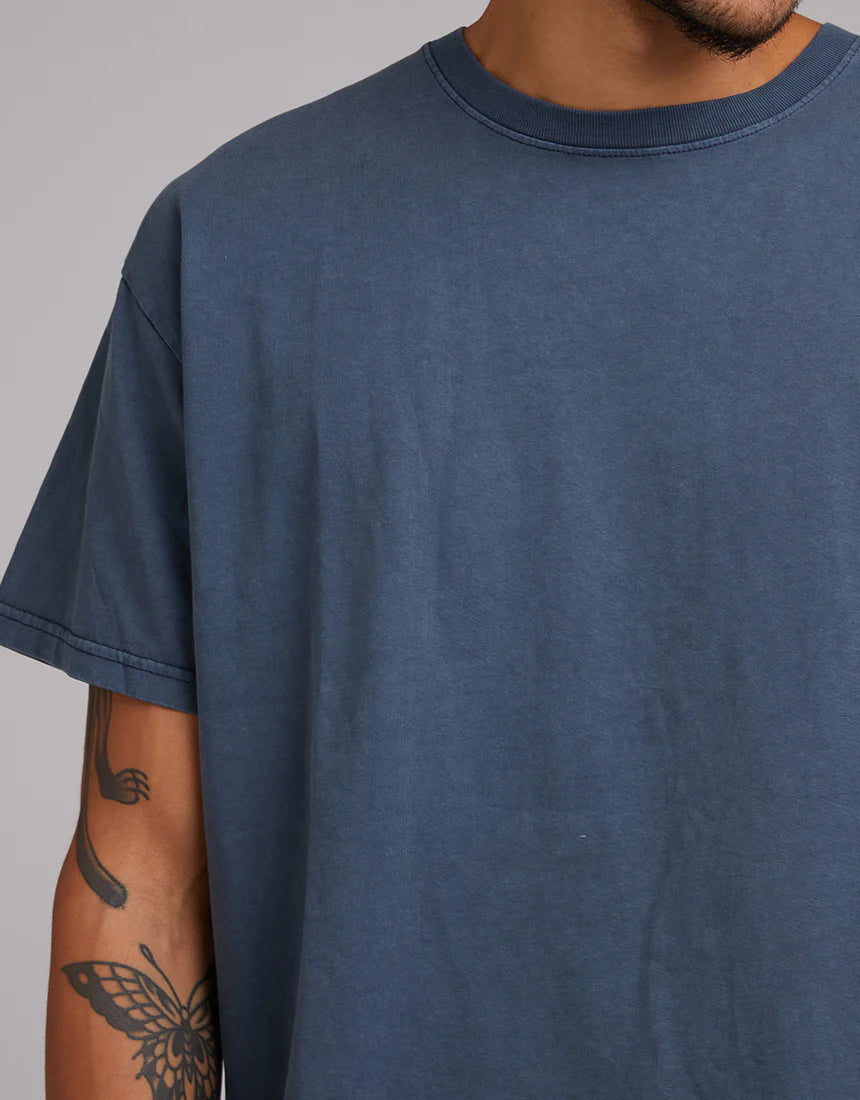 SILENT THEORY - Oversized Tee -Navy