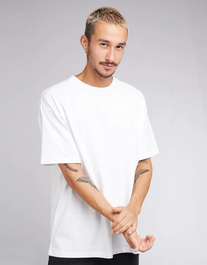 SILENT THEORY - Oversized Tee - White