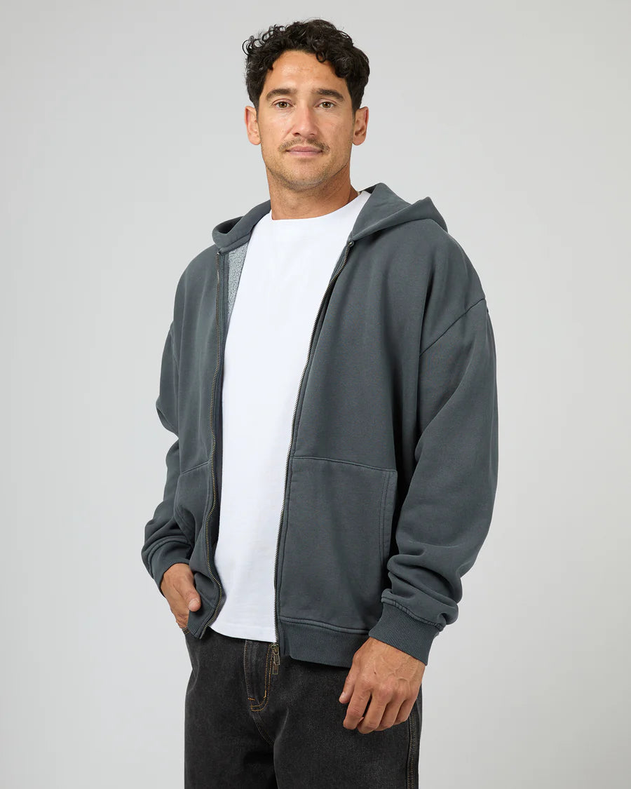 Silent Theory - Box Zip Hoodie - NAVY
