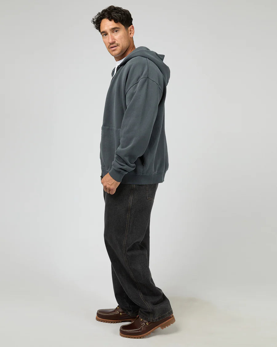 Silent Theory - Box Zip Hoodie - NAVY