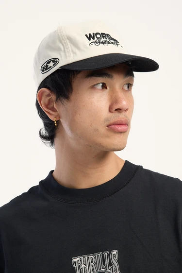 WORSHIP - Toll Free 5 Panel Hat - COCONUT/BLACK