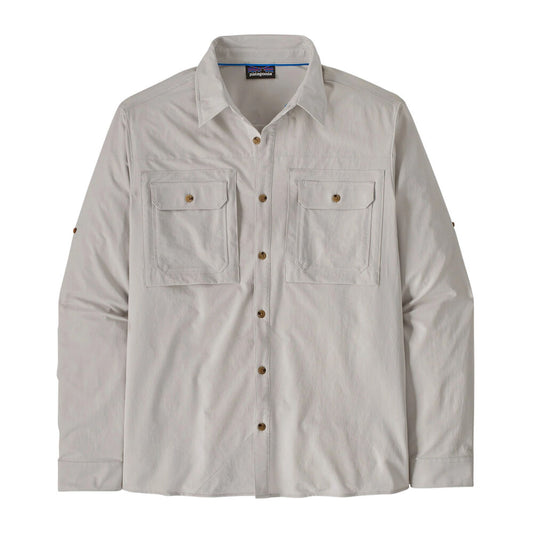 PATAGONIA - Men's Long-Sleeved Self-Guided Sun Shirt Highlights - Crisp Grey
