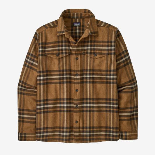 PATAGONIA - Men's Fjord Flannel Shirt - Catch: Deer Brown