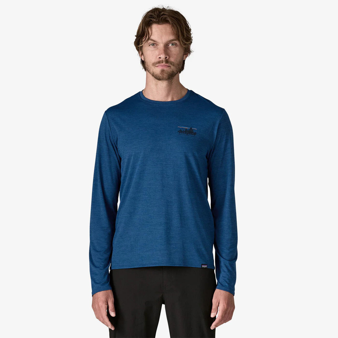 PATAGONIA - Men's Long-Sleeved Capilene® Cool Daily Graphic Shirt - 73 Skyline: Clement Blue X-Dye