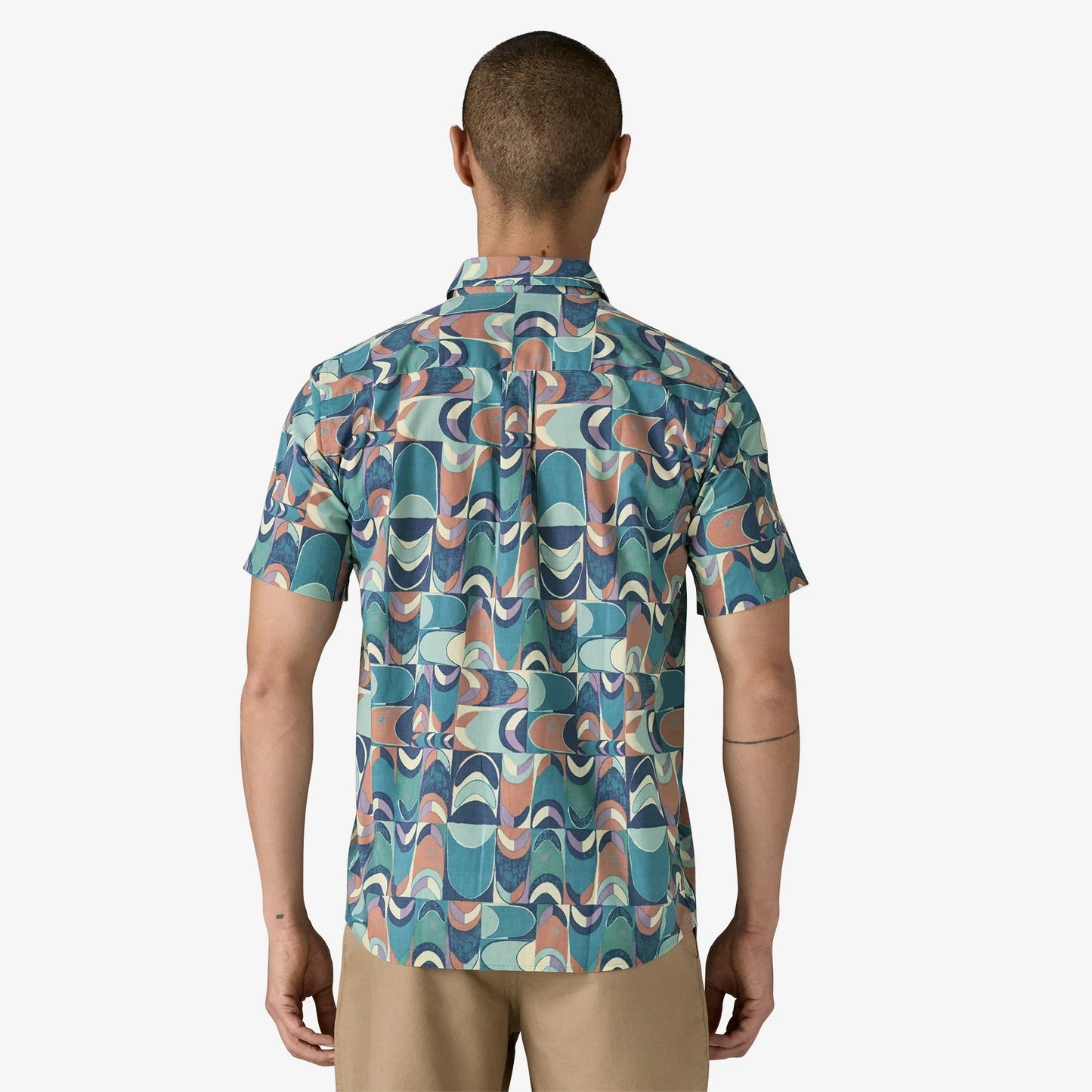 PATAGONIA - Men's Go-To Shirt - Swallowtail Geo: Still Blue