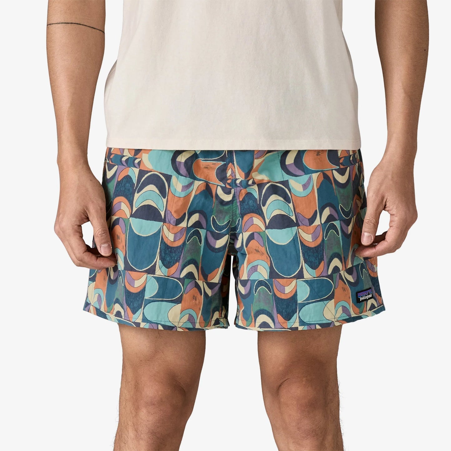 PATAGONIA - Men's Baggies™ Shorts - 5" - Swallowtail Geo: Still Blue