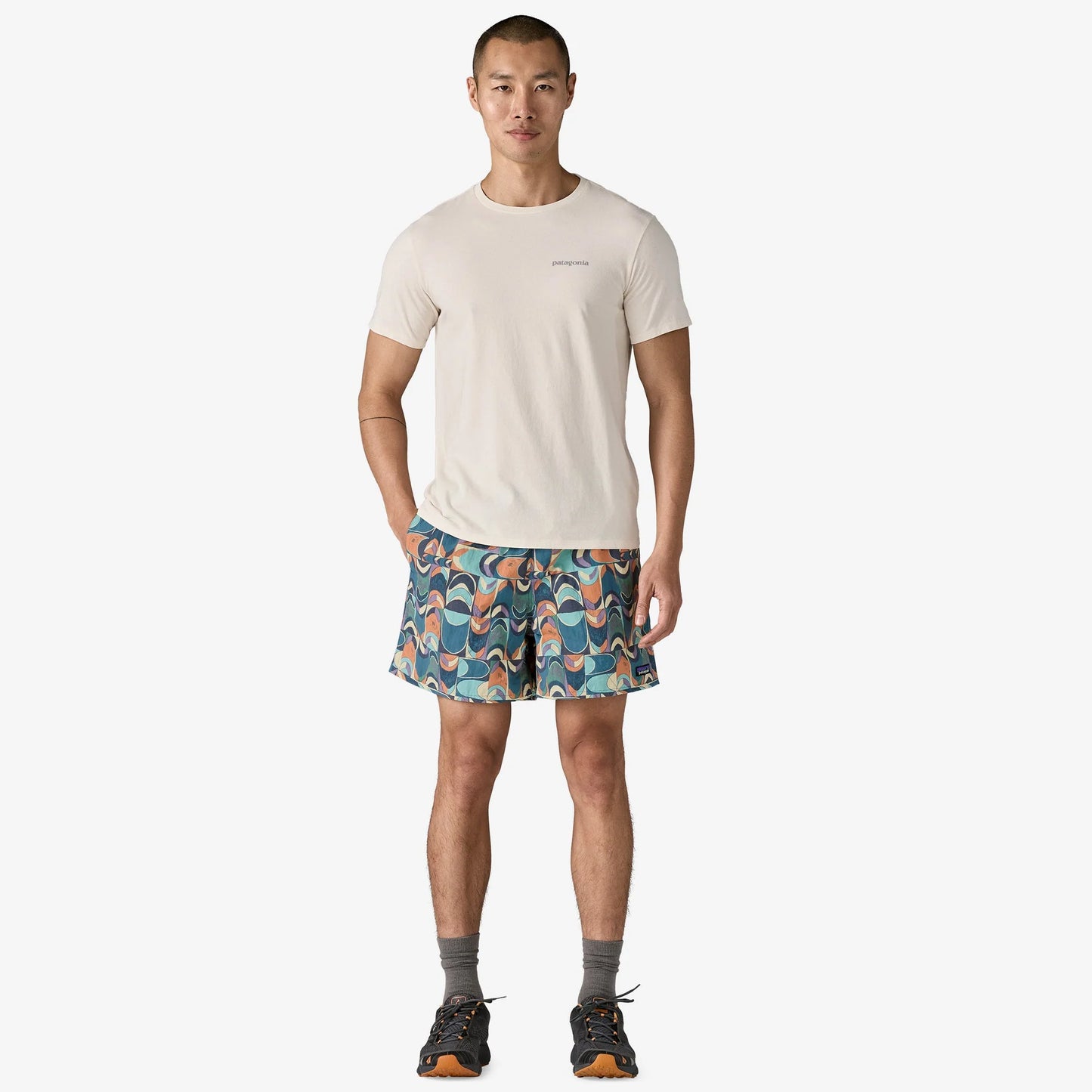 PATAGONIA - Men's Baggies™ Shorts - 5" - Swallowtail Geo: Still Blue
