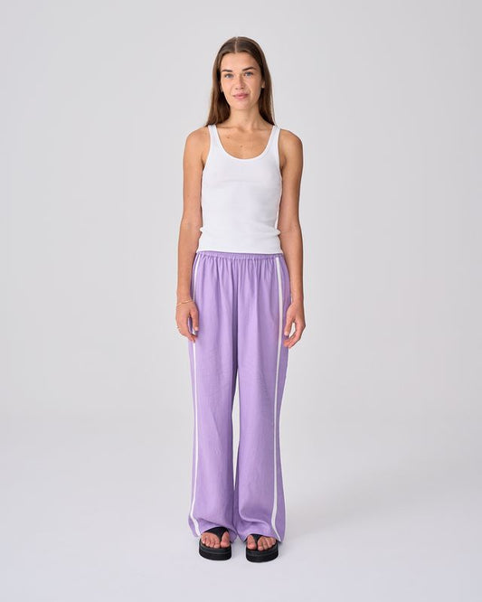NEAR THE SEA - Linen Racer Pant - Lilac