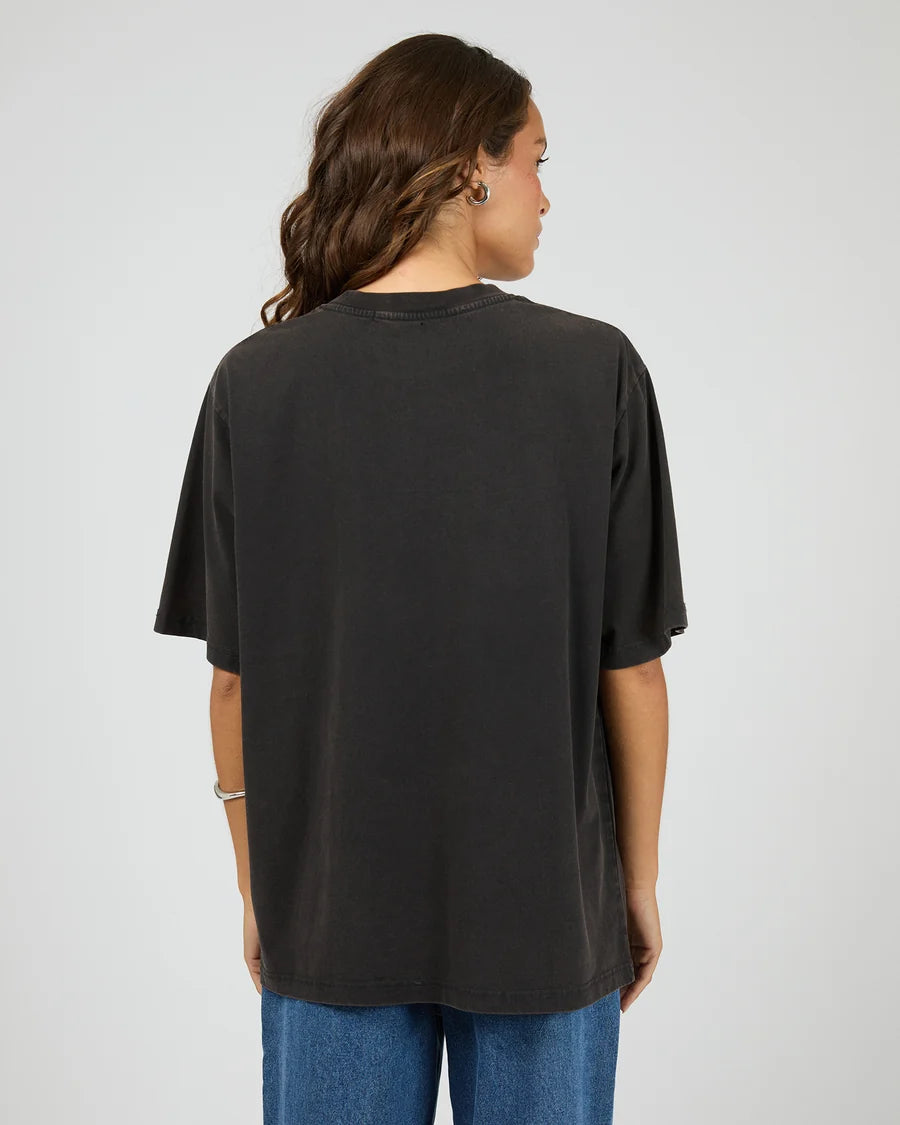 SILENT THEORY - Shadow Oversized Tee - WASHED BLACK