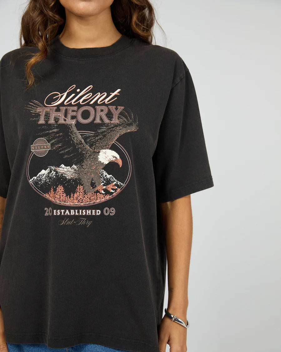 SILENT THEORY - Shadow Oversized Tee - WASHED BLACK
