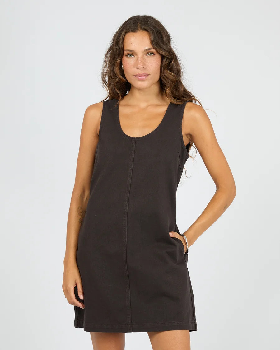 SILENT THEORY - Gemma Mini Dress - CHOCOLATE