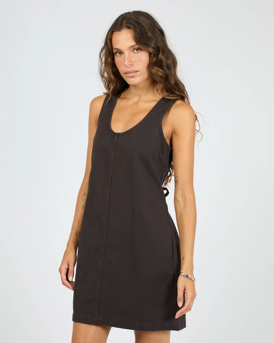 SILENT THEORY - Gemma Mini Dress - CHOCOLATE