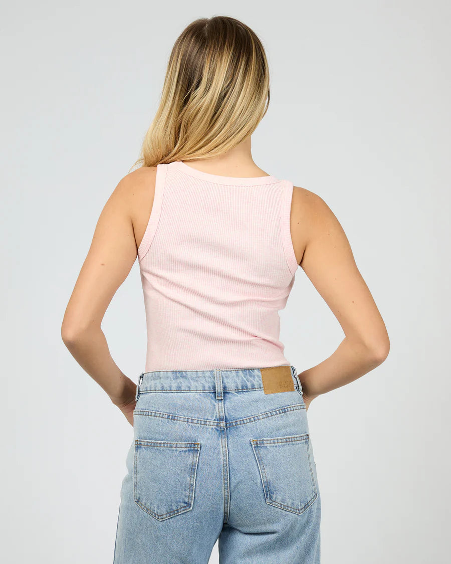 SILENT THEORY - Mia Tank BLUSH MARLE