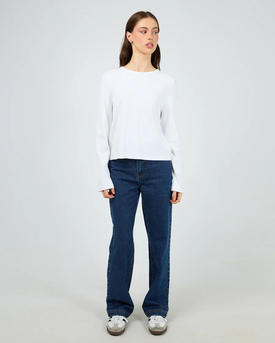 SILENT THEORY - Regular Long Sleeve Tee - WHITE