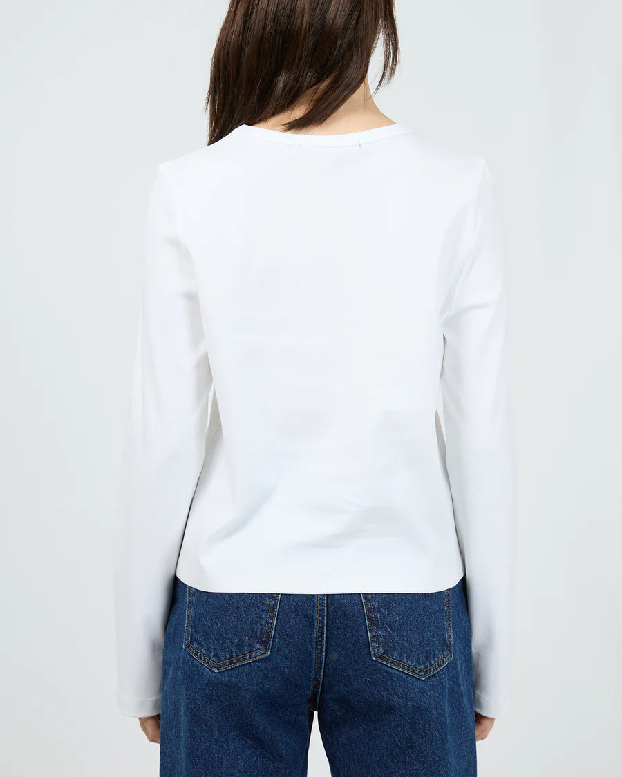 SILENT THEORY - Regular Long Sleeve Tee - WHITE