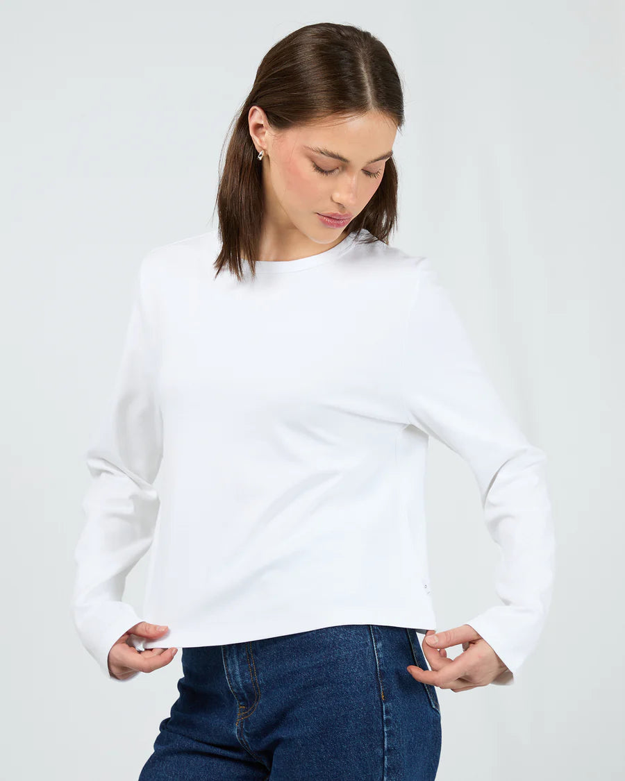 SILENT THEORY - Regular Long Sleeve Tee - WHITE