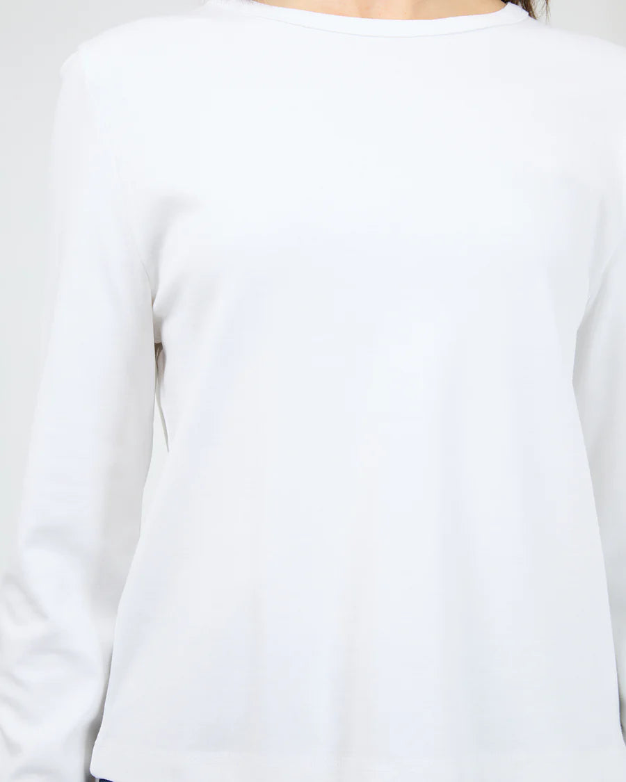 SILENT THEORY - Regular Long Sleeve Tee - WHITE
