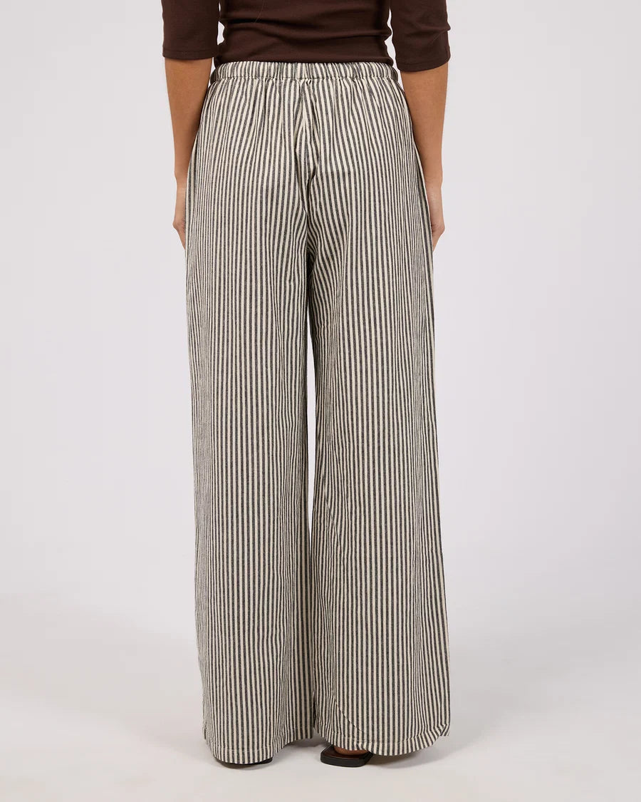 SILENT THEORY - Sunday Tie Waist Pant - BLACK