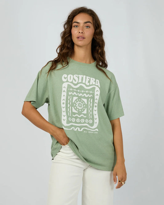 ALL ABOUT EVE - COSTIERA REGULAR TEE - SAGE