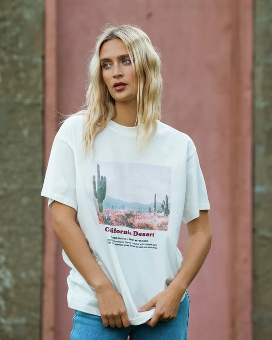 ALL ABOUT EVE - Liberty Road Tee - White