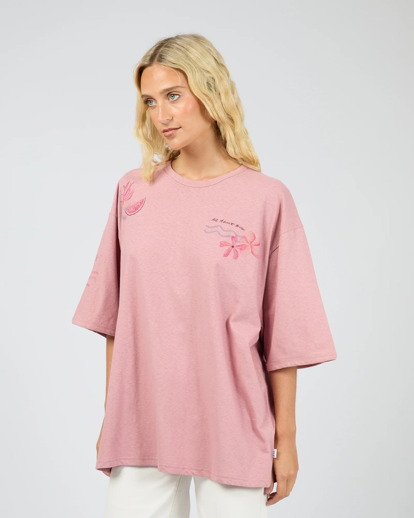 All About Eve - Vacay Oversized Tee - PINK