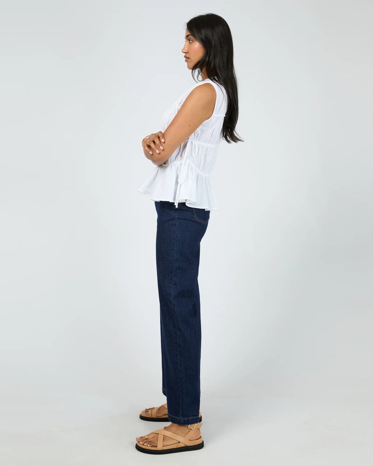 ALL ABOUT EVE - Lou Lou Tie Top - White