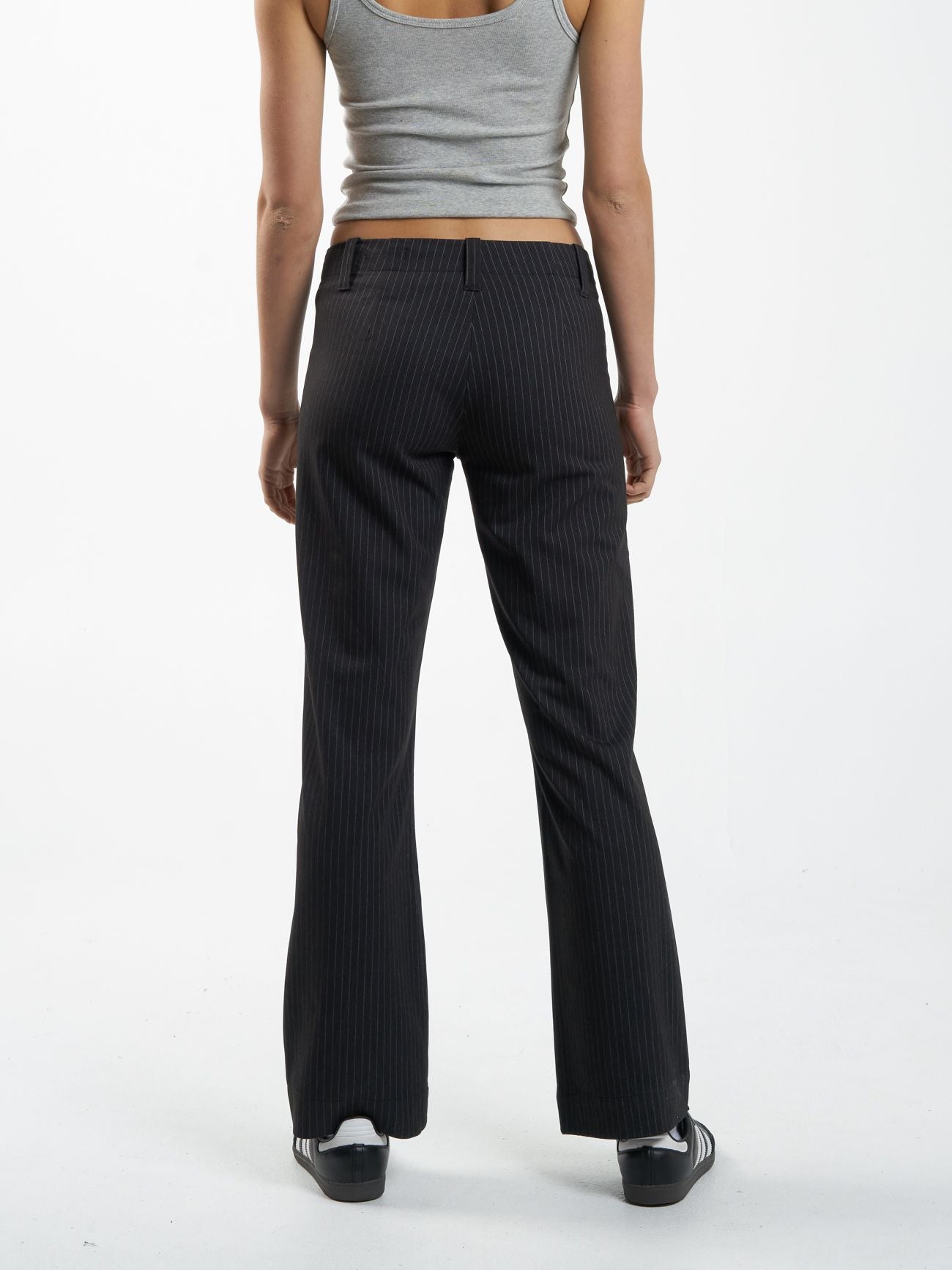 THRILLS - Brit Pinstripe Pant - CHARCOAL GREY