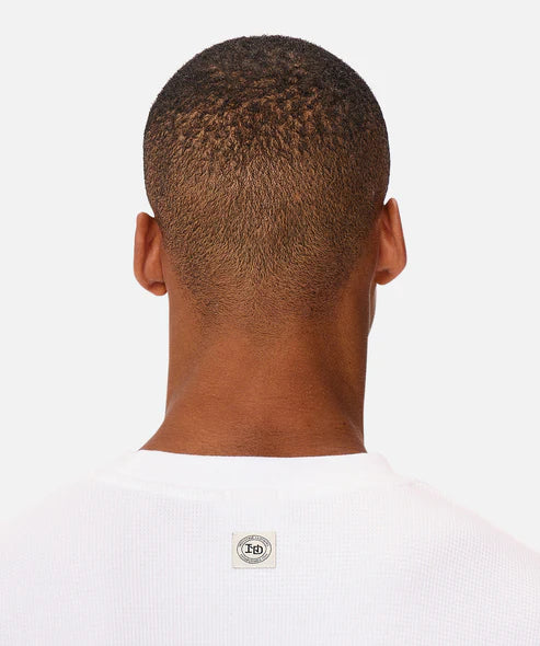 INDUSTRIE - The Bridgeport Waffle L/S Tee - CHALK