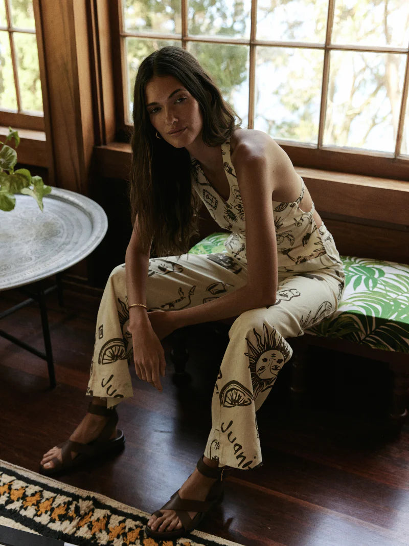 JUAN & ME - Nacida Pants Juanita Print Cream