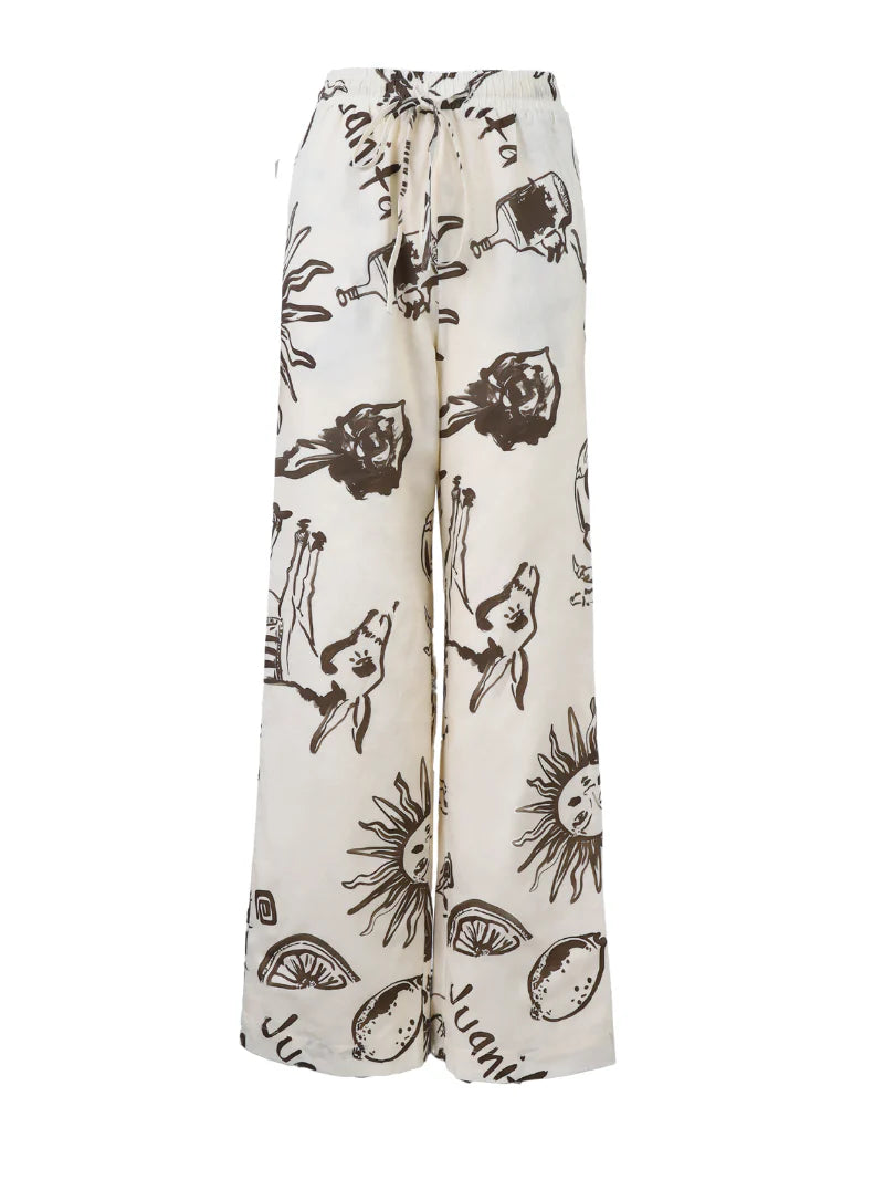 JUAN & ME - Nacida Pants Juanita Print Cream