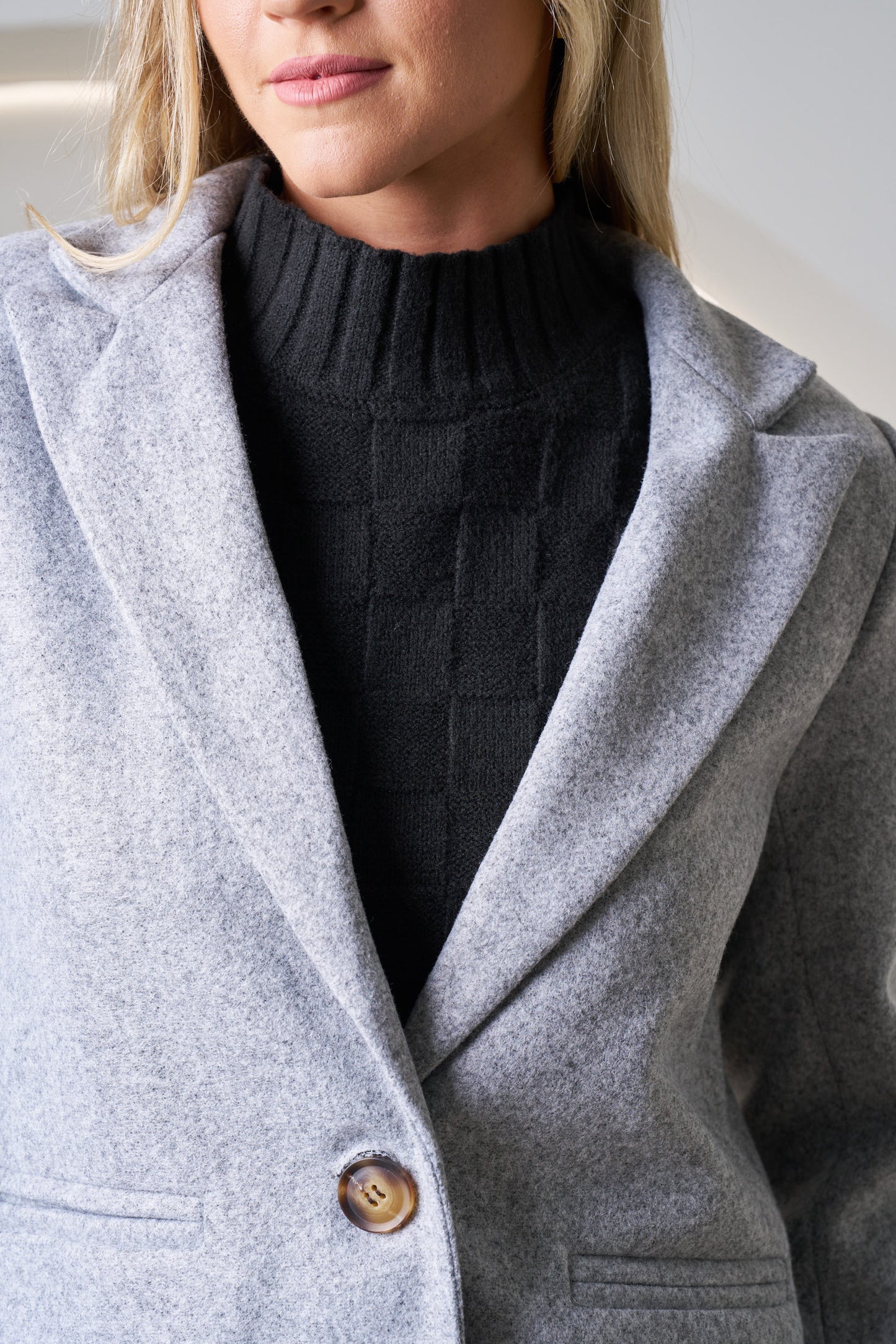 VALERIA LABEL -  Otto Coat - GREY MARLE