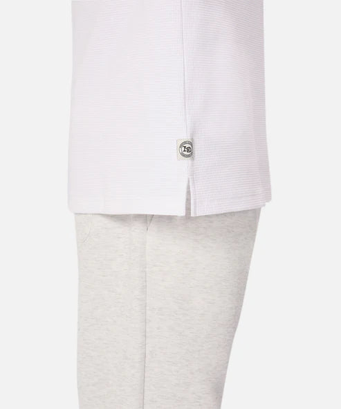 INDUSTRIE - The Bridgeport Waffle L/S Tee - CHALK