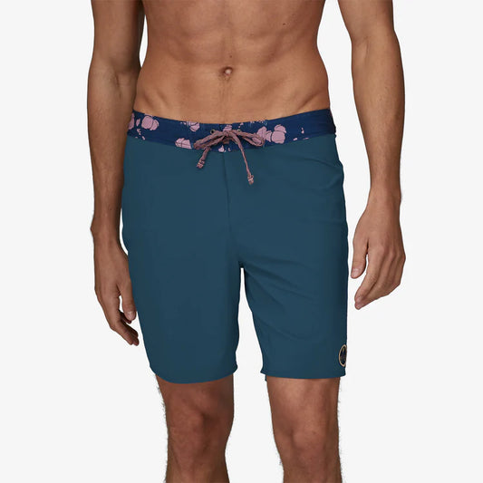 PATAGONIA - Men's Hydropeak Boardshorts - 18 In. - Gerry Patch Tidepool Blue