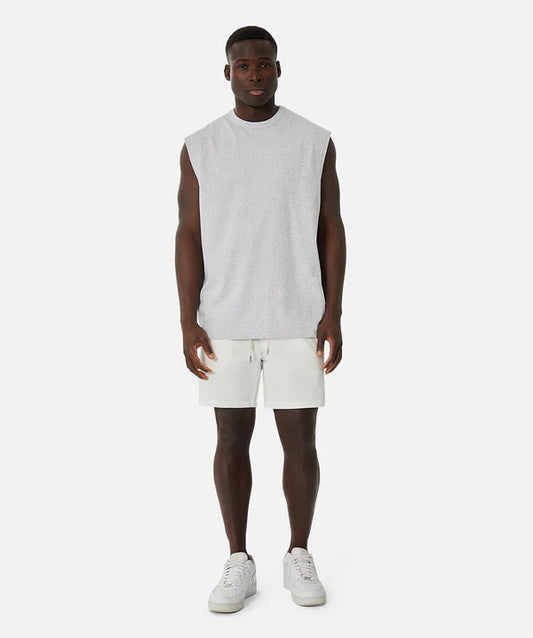 INDUSTIRE - The Del Sur Sleeveless Tee - New Marle Grey