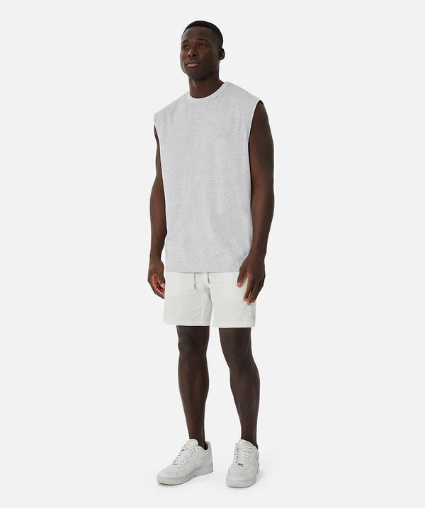 INDUSTIRE - The Del Sur Sleeveless Tee - New Marle Grey