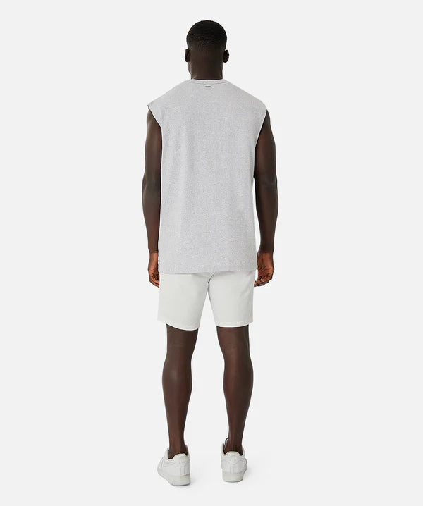 INDUSTIRE - The Del Sur Sleeveless Tee - New Marle Grey