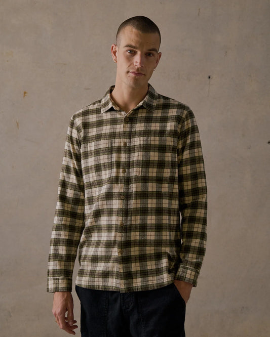 McTAVISH - House Check Flannel Shirt - GREEN