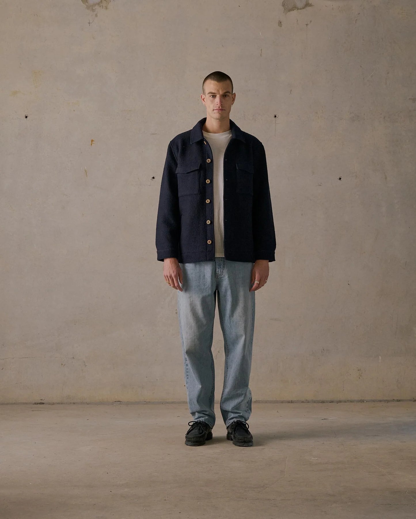 McTAVISH - Wool Jacket - DARK BLUE
