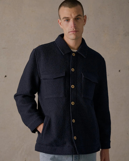 McTAVISH - Wool Jacket - DARK BLUE