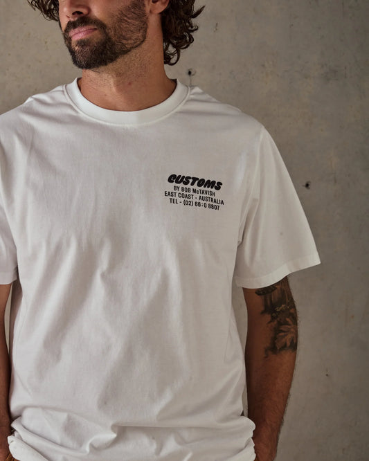 McTAVISH - Warped Tee - WHITE