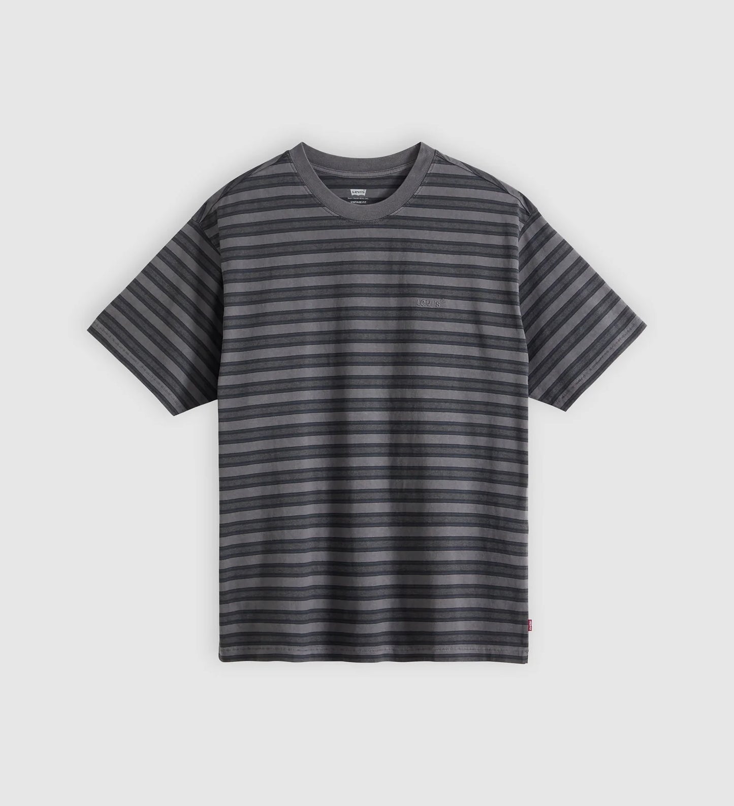 LEVI'S - Red Tab Vintage T-shirt - Rheem Overdye Stripe Smoked Pearl Overdye