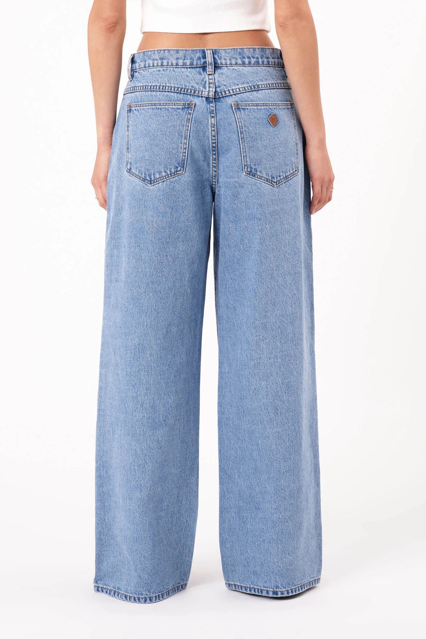 ABRAND - A 95 Super Baggy Gigi  - Mid Blue
