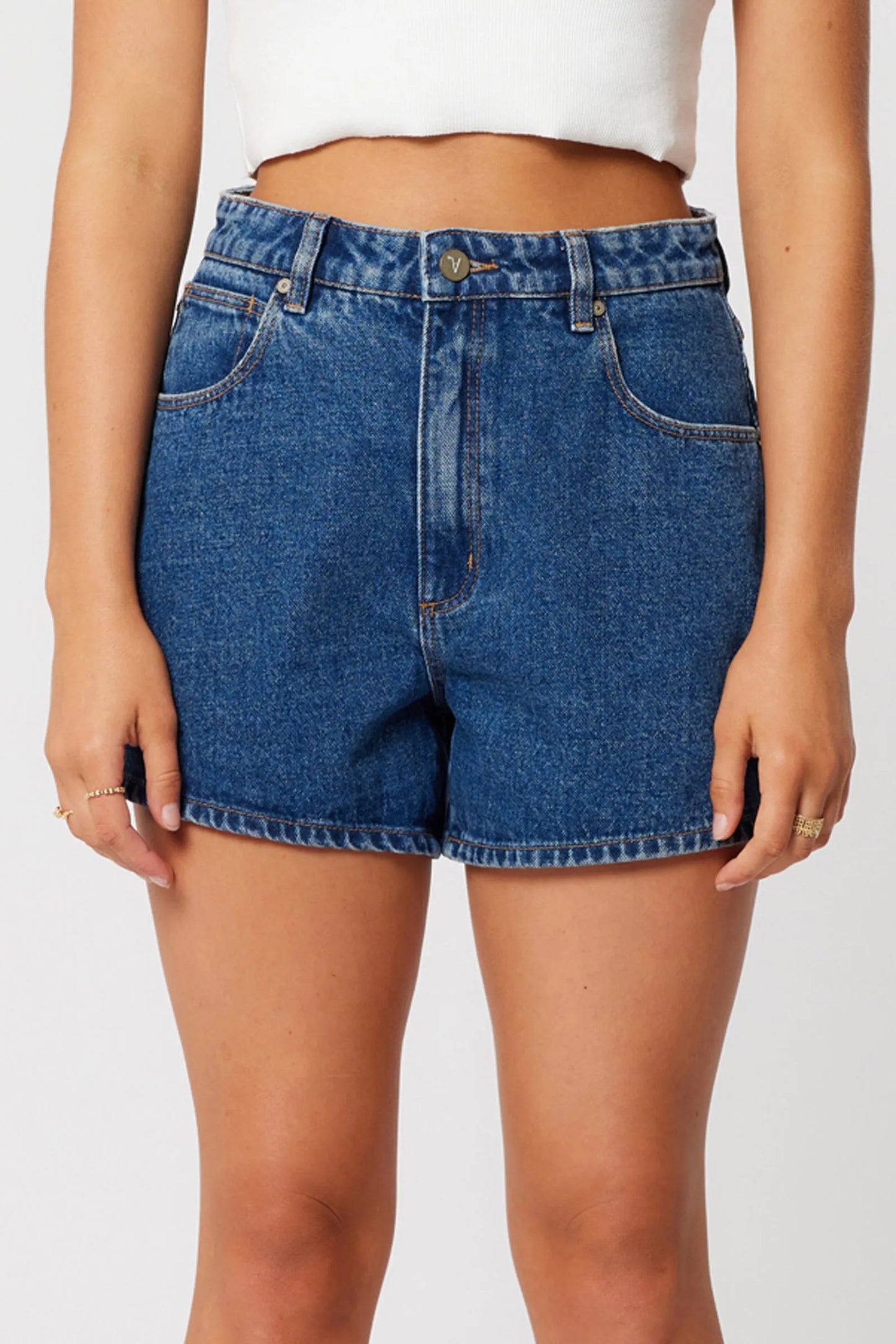 ABRAND - Venice Short Bella - Mid Blue